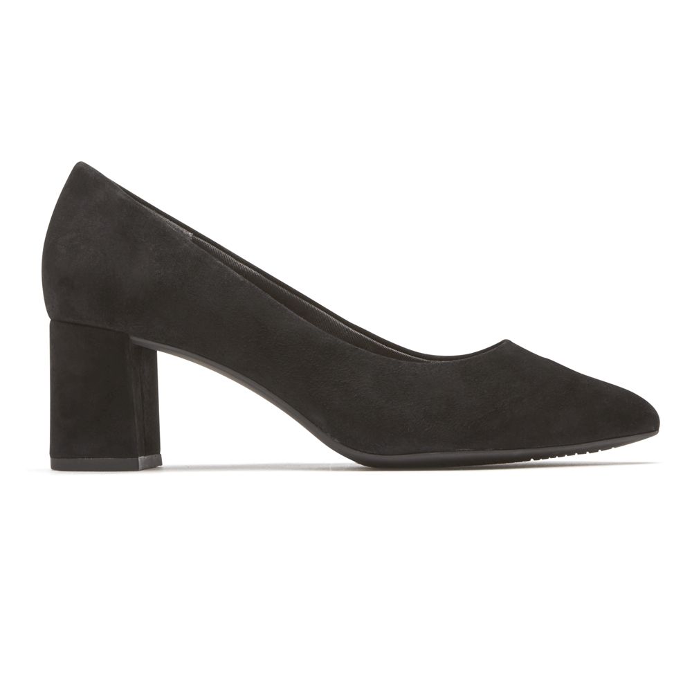 Rockport Women's Total Motion Salima Heel Pumps - Black - USA (0684YXKGZ)